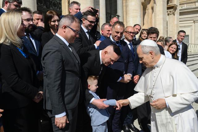 Pielgrzymi z powiatu bialskiego na audiencji u Ojca Świętego Leona XIV