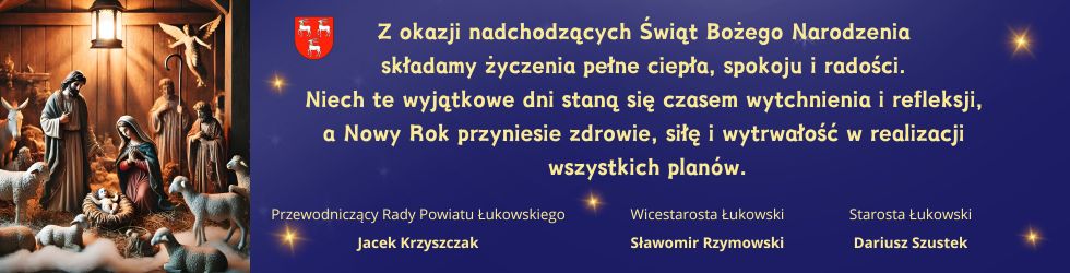 Życzenia bożonarodzeniowe - Powiat Łuków